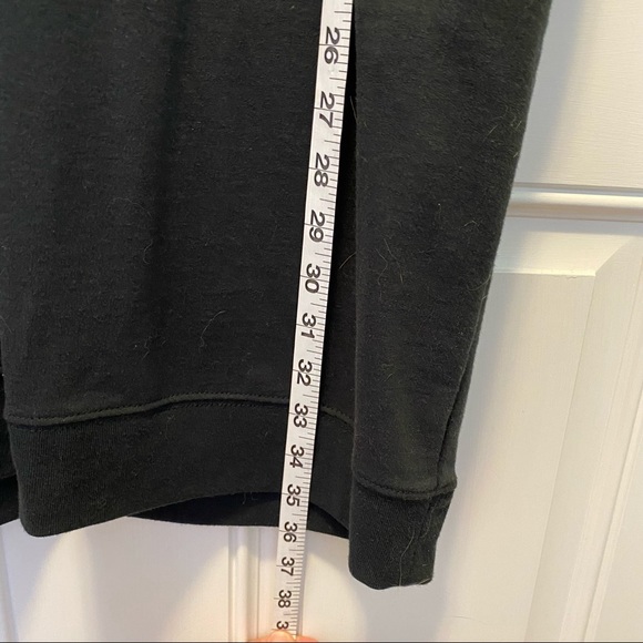 Logan Black 3/4 sleeve sweatshirt dress pockets S - Picture 3 of 7